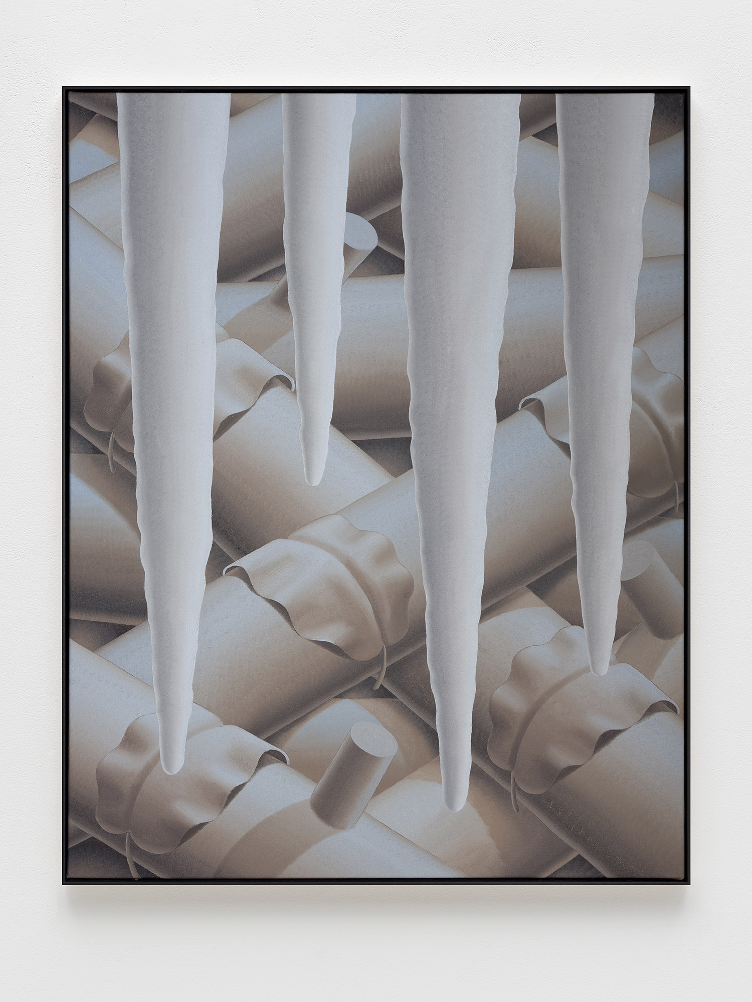 Laurens Legiers, night ice glow, 2021, oil on canvas, 120 x 95 cm