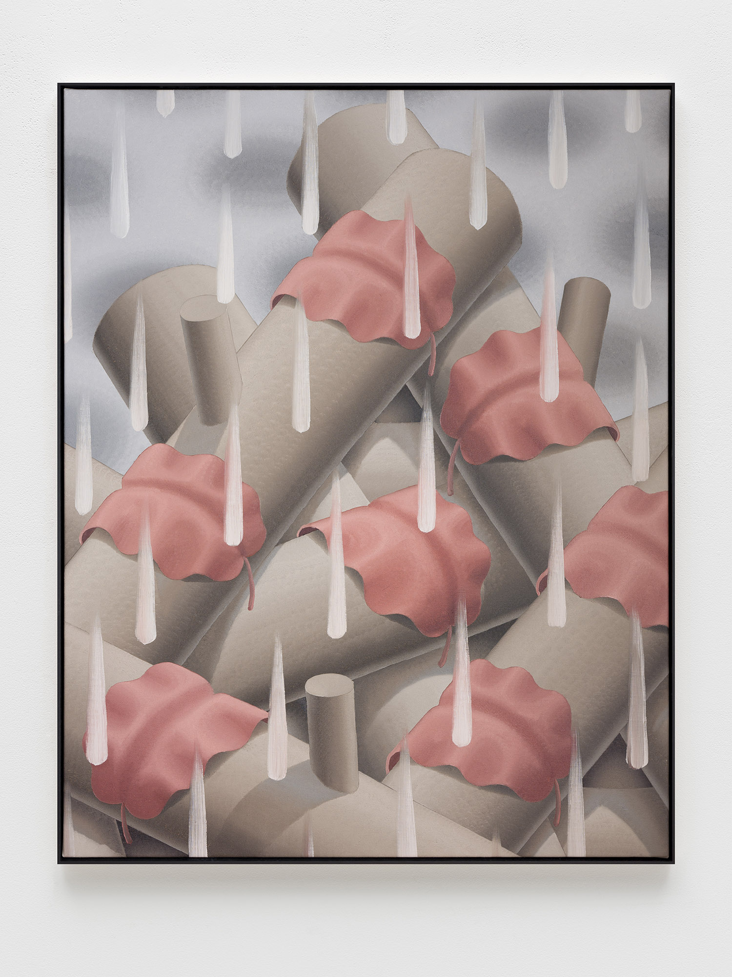 Laurens Legiers, copper rain, 2021, oil on canvas, 120 x 95 cm