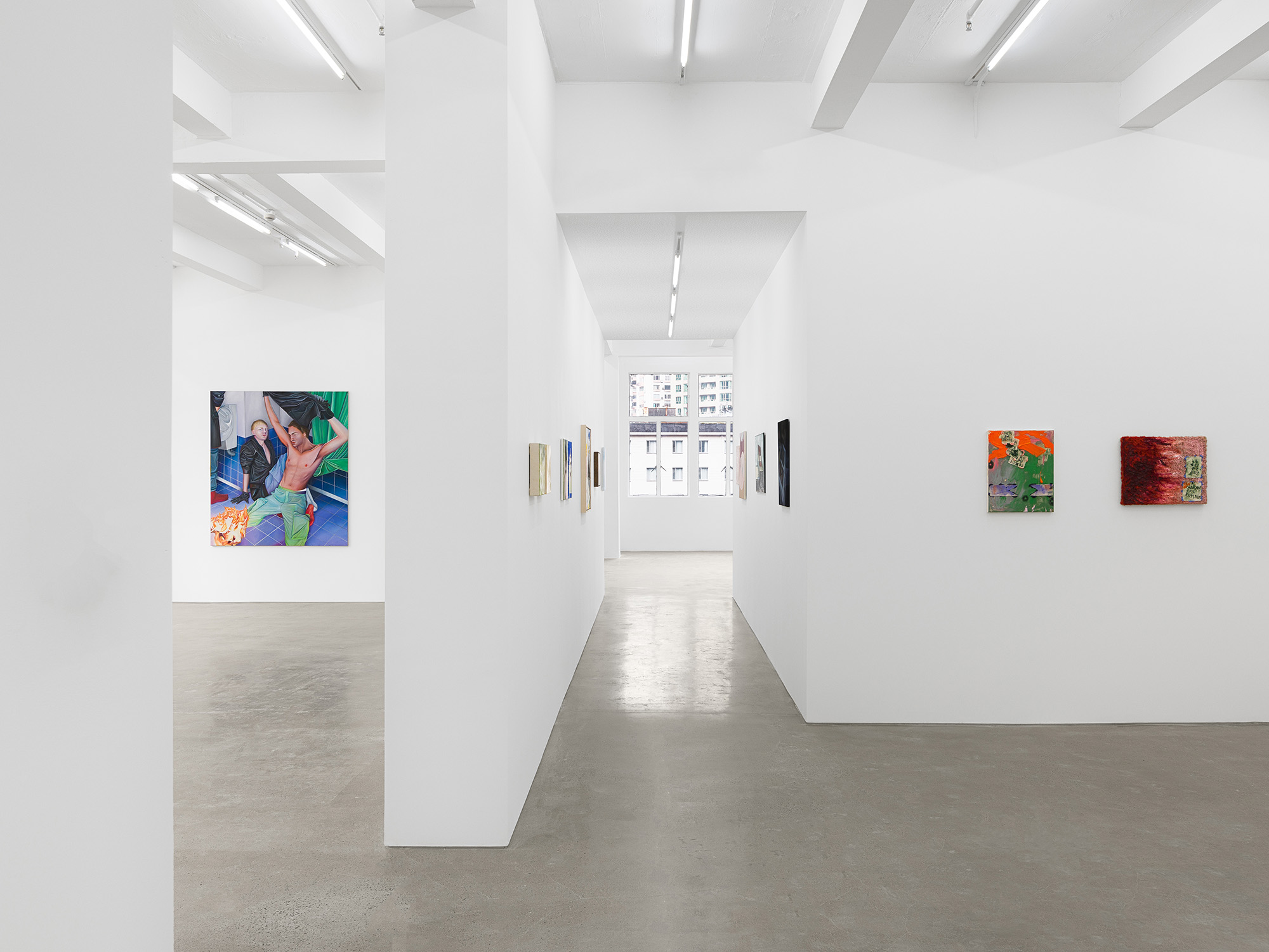 Installation view of group exhibition RAW at Gallery Vacancy, December 10, 2022–January 14, 2023.