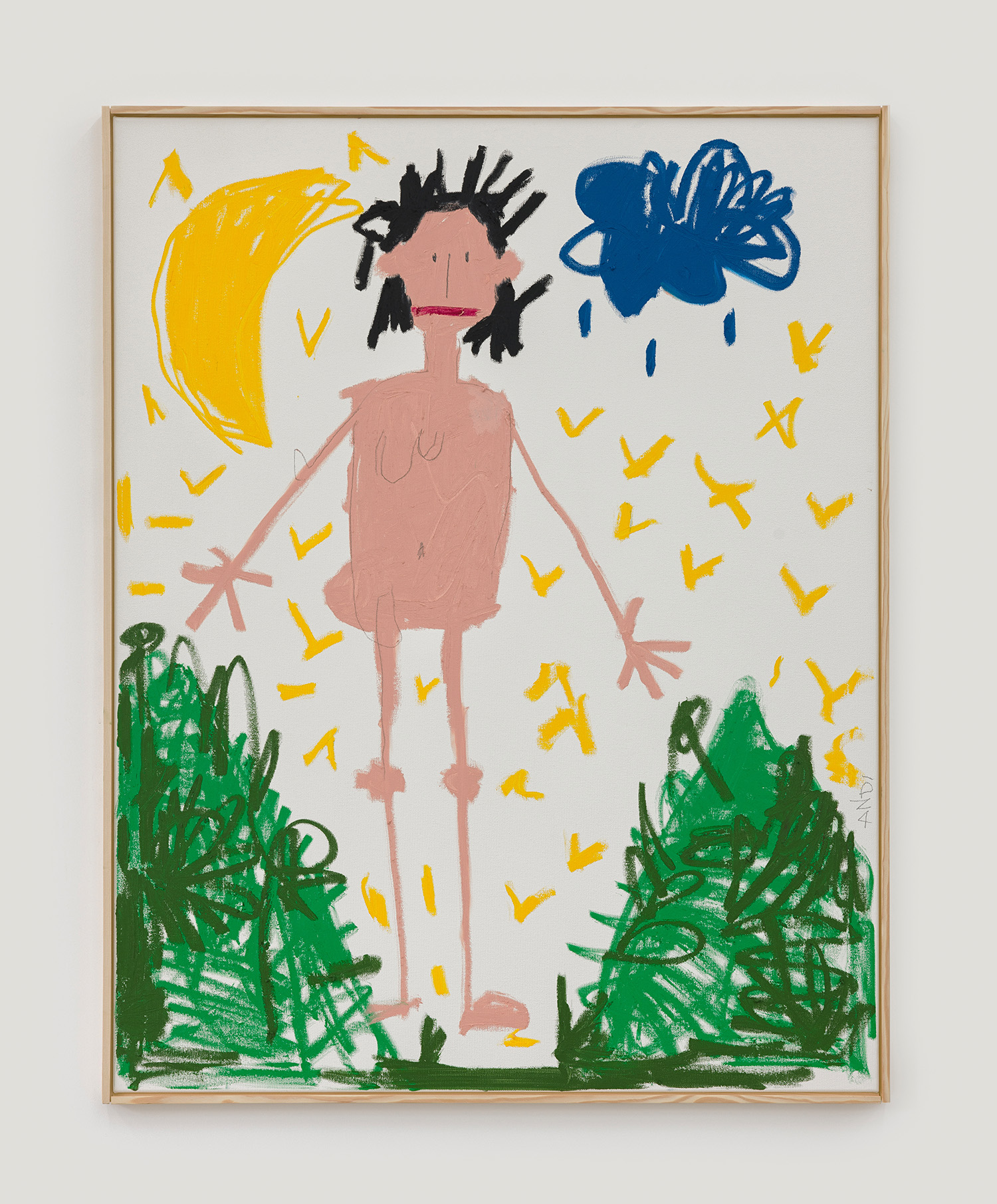 Andi Fischer, STERNEHIMMEL DORT, 2022, oilstick on canvas, 140 x 110 cm, 55 1/8 x 43 1/4 in