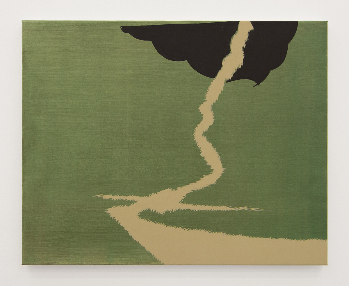 Shi Jiayun, Green #7, 2019, oil on canvas, 60.9 x 76.2 cm, 24 x 30 in.