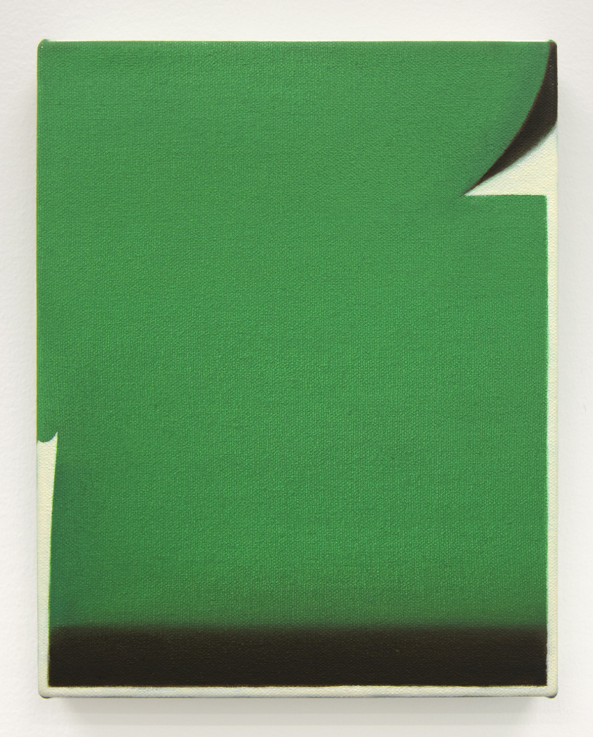 Shi Jiayun, Green #1, 2018, oil on canvas, 25.4 x 20.3 cm, 10 x 8 in.
